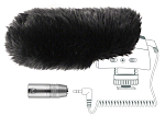 502364 Sennheiser MZW 400 Комплект аксессуаров для микрофона MKE 400: адаптер-переходник 3,5 мм джек / 3-pin XLR, ворсовая ветрозащита
