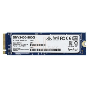 1832621 Synology SNV3400-800G SSD SNV3000 Series PCIe 3.0 x4 ,M.2 2280, 800GB, R3100/W550 Mb/s, IOPS 205K/40K, MTBF 1,8M