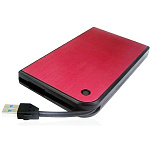 1876490 Корпус AGESTAR 3UB2A14 (RED) Внешний для HDD/SSD 3UB2A14 SATA II пластик/алюминий красный 2.5"