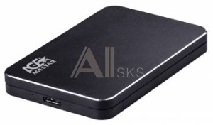 408432 Внешний корпус для HDD AgeStar 31UB2A18 SATA алюминий черный 2.5"