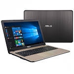1102666 Ноутбук Asus VivoBook X540YA-DM660D E1 6010/4Gb/1Tb/AMD Radeon R2/15.6"/FHD (1920x1080)/Free DOS/black/brown/WiFi/BT/Cam