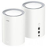 Маршрутизатор CUDY AX1800 Wi-Fi 6 Mesh Solution 2-Pack,Chipset MediaTek, Dual-Band, 802.11ax/ac/a/b/g/n, 1201Mbps at 5GHz + 574Mbps at 2.4GHz, 2 Giga
