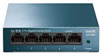 Коммутатор TP-Link LS105G, 5-портовый гигабитный неуправляемый , 5 портов RJ45 10/100/1000 Мбит/с, металлический корпус, настольный/монтируемый на стен