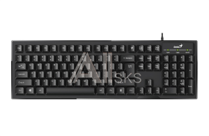 31300007402 Genius Keyboard Smart KB-102, USB, 105 button, WaterProof, Black