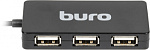 389734 Разветвитель USB 2.0 Buro BU-HUB4-U2.0-Slim 4порт. черный