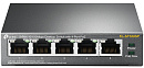 1000455596 Коммутатор/ 5-Port 10/100Mbps Desktop Switch with 4-Port PoE, 5 10/100Mbps RJ45 ports including 4 PoE ports, 58W PoE Power supply, steel case