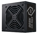 1000715236 Блок питания 600 Ватт/ Power Supply Cooler Master Elite NEX N600, 600W, ATX, 120mm, 5xSATA, 2xPCI-E(6+2), 3xMolex, APFC, EU Cable