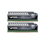 1202558 Модуль памяти PATRIOT Viper Elite Gaming DDR4 Общий объём памяти 16Гб Module capacity 8Гб Количество 2 2133 МГц Множитель частоты шины 14 1.2 В черный