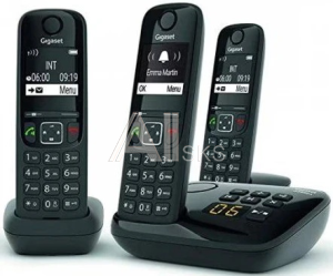 Телефонный аппарат GIGASET AS690A TRIO BLACK