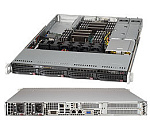 SYS-6018R-WTR Серверная платформа SUPERMICRO SuperServer 1U 6018R-WTR no CPU(2) E5-2600v3/v4 no memory(16)/ on board C612 RAID 0/1/5/10/ no HDD(4)LFF/ 2xGE/ 2xFHHL/ 2x750W Platinum/ Ba