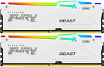 Память DDR5 2x32GB 5200MHz Kingston KF552C40BWAK2-64 Fury Beast RGB RTL Gaming PC5-41600 CL40 DIMM 288-pin 1.25В single rank с радиатором Ret