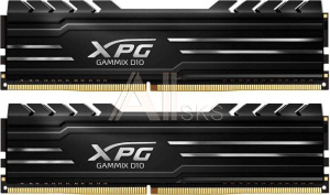 1240006 Модуль памяти ADATA XPG GAMMIX D10 Gaming DDR4 Общий объём памяти 32Гб Module capacity 16Гб Количество 2 2666 МГц Множитель частоты шины 16 1.2 В черн
