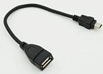 833943 Кабель USB (f)-mini USB (m) 0.2м черный
