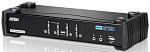 1000169433 Переключатель, электрон., KVM+Audio+USB 2.0, 1 user USB+DVI => 4 cpu USB+DVI, со шнурами USB 4х1.8м., 2560x1600 60Hz DVI-D Dual Link/2048x1536