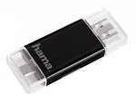 1132132 Устройство чтения карт памяти USB 2.0/micro USB OTG Hama 00054130 черный