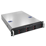 281293 Серверный корпус ExeGate Pro 2U550-HS08 <RM 19", высота 2U, глубина 550, БП 1U-800ADS, 8xHotSwap, USB>