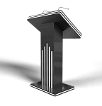 7659 Интерактивная трибуна White Stripes (МДФ) 24" (24 дюйма)