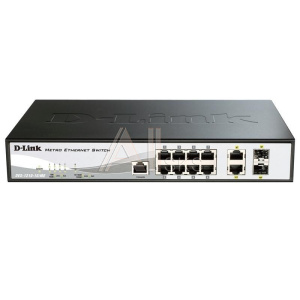 1693001 Коммутатор D-Link SMB D-Link DGS-1210-10/ME/B1A 2 уровня с 8 портами 10/100/1000Base-T и 2 портами 1000Base-X SFP