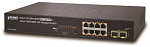 1000467375 коммутатор/ PLANET IPv4/IPv6, 8-Port Managed 802.3at POE+ Gigabit Ethernet Switch + 2-Port 100/1000X SFP (120W)