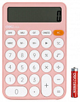 1801400 Калькулятор настольный Deli EM124PINK розовый 12-разр.