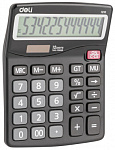 1003511 Калькулятор настольный Deli E1210 темно-серый 12-разр.