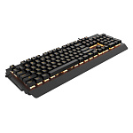 1846863 Клавиатура игровая HIPER GK-5 PALADIN Black USB {Механическая, проводная, 104кл, металл, 19кл anti-ghosting, янтарная подсветка, кабель 1.8м}