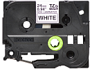 TZEN251 Brother TZeN251: кассета с лентой для печати наклеек черным на белом фоне, ширина: 24 мм.