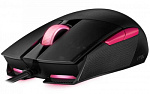 1418723 Мышь Asus Strix Impact II Electro Punk черный/розовый оптическая (6200dpi) USB для ноутбука (4but)
