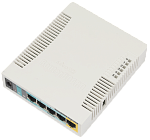 RB951Ui-2HnD MikroTik RouterBOARD 951Ui-2HnD with 600Mhz CPU, 128MB RAM, 5xLAN, built-in 2.4Ghz 802b/g/n 2x2 two chain wireless with integrated antennas, desktop c