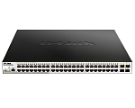 D-Link DGS-1210-52MPP/ME/B3A, PROJ L2 Managed Switch with 48 10/100/1000Base-T ports and 4 1000Base-X SFP ports (48 PoE ports 802.3af/802.3at (30 W),