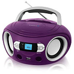 389136 Аудиомагнитола BBK BS15BT фиолетовый 2Вт MP3 FM(dig) USB BT