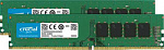 1183054 Память DDR4 2x16Gb 2666MHz Crucial CT2K16G4DFD8266 RTL PC4-21300 CL19 DIMM 288-pin 1.2В kit dual rank
