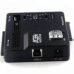348177 Адаптер-переходник для HDD/SSD AgeStar 3FBCP SATA IDE USB3.0 пластик черный