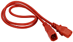 LAN-PP13/14-1.5-RD Шнур питания C13-C14, 3х0.75, 220В, 10А, красный, 1.5 метра