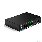 DAHUA DH-SF1005P 5-портовый неуправляемый коммутатор с РоЕ, 4xRJ45 100Mb PoE, 1xRJ45 100Mb uplink, суммарно 60Вт, коммутация 1.8 Гбит/с, MAC-таблица 2