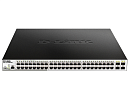 DGS-1210-52MPP/ME/B3A Коммутатор D-LINK PROJ Управляемый L2 PoE-коммутатор, 48x1000Base-T PoE, 4x1000Base-X SFP, PoE-бюджет 740 Вт, защита от статического электричества до 6 кВ, CLI,