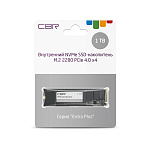 1891120 CBR SSD-001TB-M.2-EP22, Внутренний SSD-накопитель, серия "Extra Plus", 1000 GB, M.2 2280, PCIe 4.0 x4, NVMe 1.4, Phison PS5018-E18, 3D TLC NAND, DRAM,
