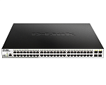 DGS-1210-52MPP/ME/B3A Коммутатор D-LINK PROJ Управляемый L2 PoE-коммутатор, 48x1000Base-T PoE, 4x1000Base-X SFP, PoE-бюджет 740 Вт, защита от статического электричества до 6 кВ, CLI,