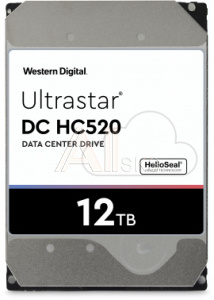 1889626 Жесткий диск WD SATA-III 12Tb 0F30146 HUH721212ALE604 Ultrastar DC HC520 (7200rpm) 256Mb 3.5"