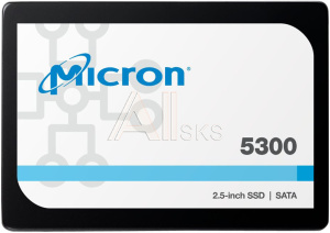 1000559401 Накопитель CRUCIAL Твердотельный Micron SSD 5300 MAX, 3840GB, 2.5" 7mm, SATA3, 3D TLC, R/W 540/520MB/s, IOPs 95 000/34 000, TBW 24528, DWPD 3.5 (5 лет)