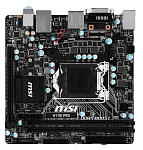 MSI H110I PRO / Socket 1151, Intel H110, 2xDDR-4, 7.1CH, 1000 Мбит/с, USB3.1, DVI, HDMI, Mini-ITX, RTL