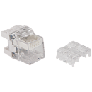 Модульрозиточный с индикатором Модуль Keystone, RJ45, кат.5E, UTP, 180 градусов, с индикатором, белый
