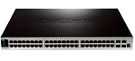 D-Link DGS-3420-52T, 48-ports 10/100/1000Base-T L2+ Stackable Management Switch with 4-ports SFP+