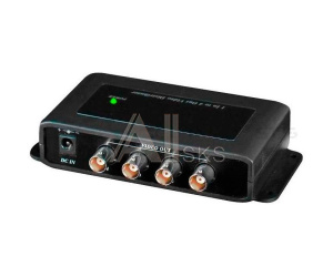 1000665807 Распределитель/ SC&T Усилитель-разветвитель видеосигнала HDCVI/HDTVI/AHD (1вх./4вых.), БП в комплекте