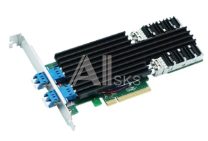 LRES1022PF-BP-LR LR-Link NIC PCIe x8, 2 x 10G SFP+, with bypass, Intel 82599ES chipset (FH+LP)