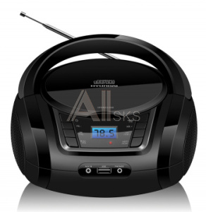 1098642 Аудиомагнитола Hyundai H-PCD320 черный 4Вт/CD/CDRW/MP3/FM(dig)/USB/BT/SD/MMC/microSD