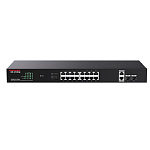 11060360 IP-COM G1120P-16-150W Коммутатор PoE неуправляемый 18-Ports 10/100/1000 Base-T + 2-Ports 1000 Base-X SFP / 16-Ports PoE (PoE бюджет 135W)