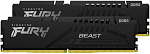 1000709130 Память оперативная/ Kingston 16GB 5600MT/s DDR5 CL40 DIMM (Kit of 2) FURY Beast Black XMP