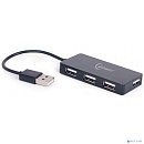 Концентратор USB 2.0 Gembird UHB-U2P4-03, 4 порта, блистер (UHB-U2P4-03)