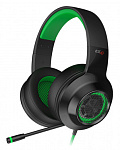 1415207 Наушники с микрофоном Edifier G4 черный/зеленый 2.5м накладные USB оголовье